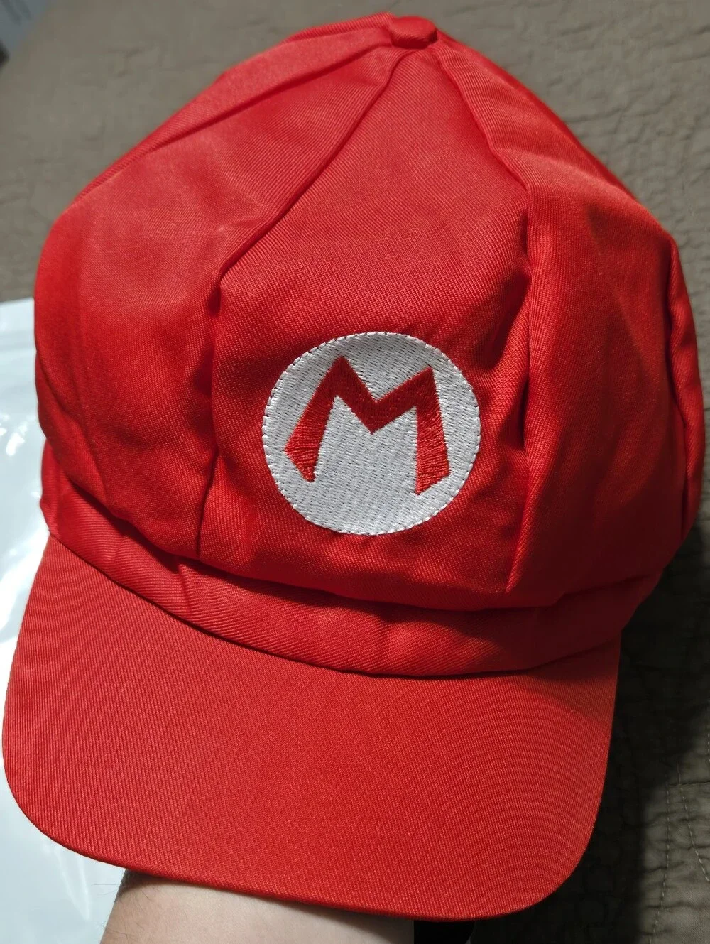Mario Deluxe Costume Accessories - Super Mario Brothers Mario Red Cap, OS